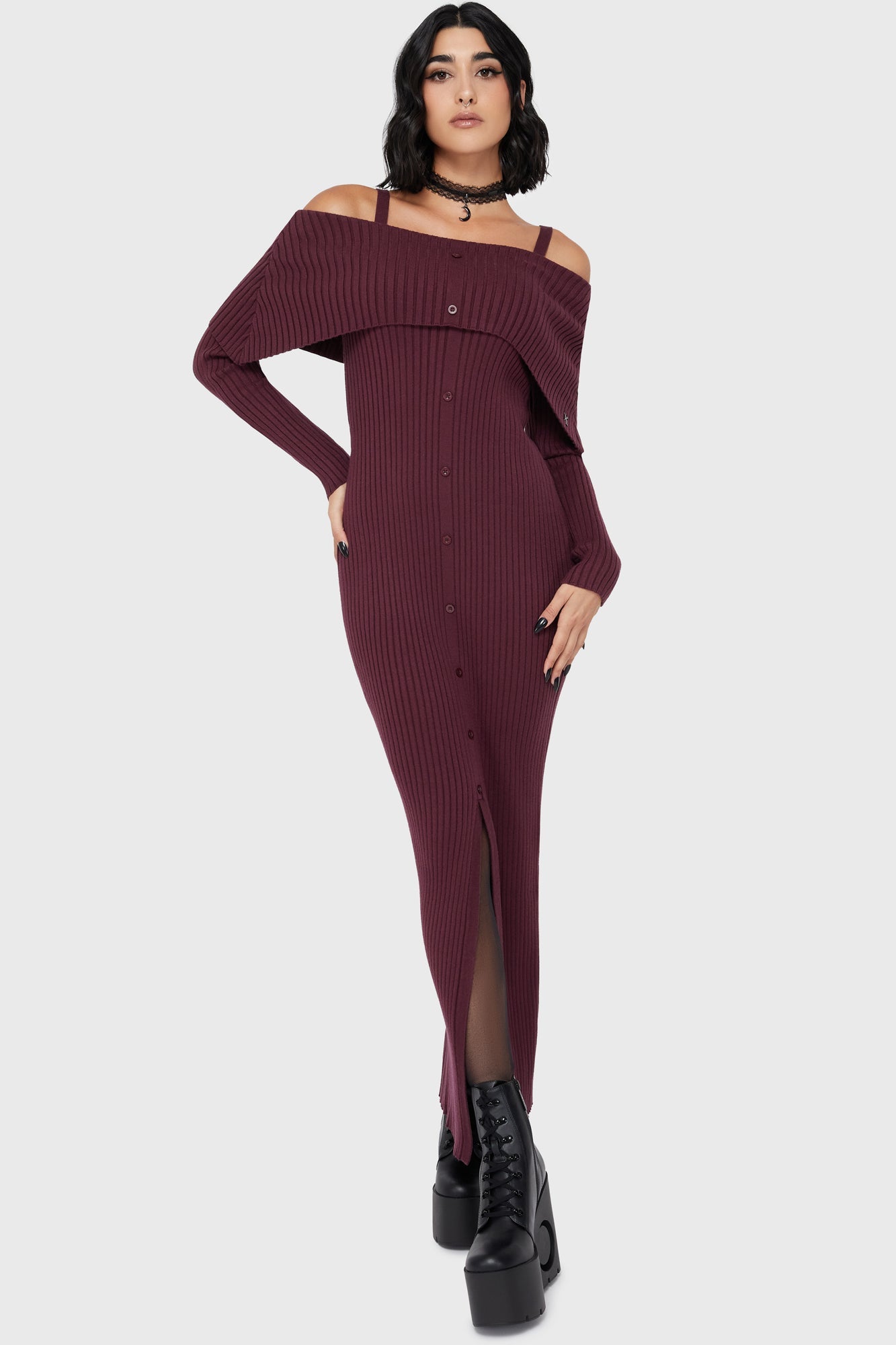 Dusk Empress Dress [Purple] Killstar / Womens