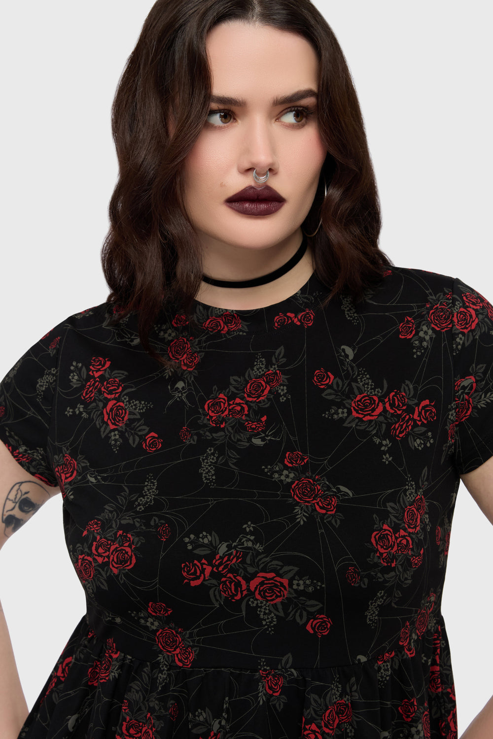 Poisoned Rose Mini Dress Killstar / Womens