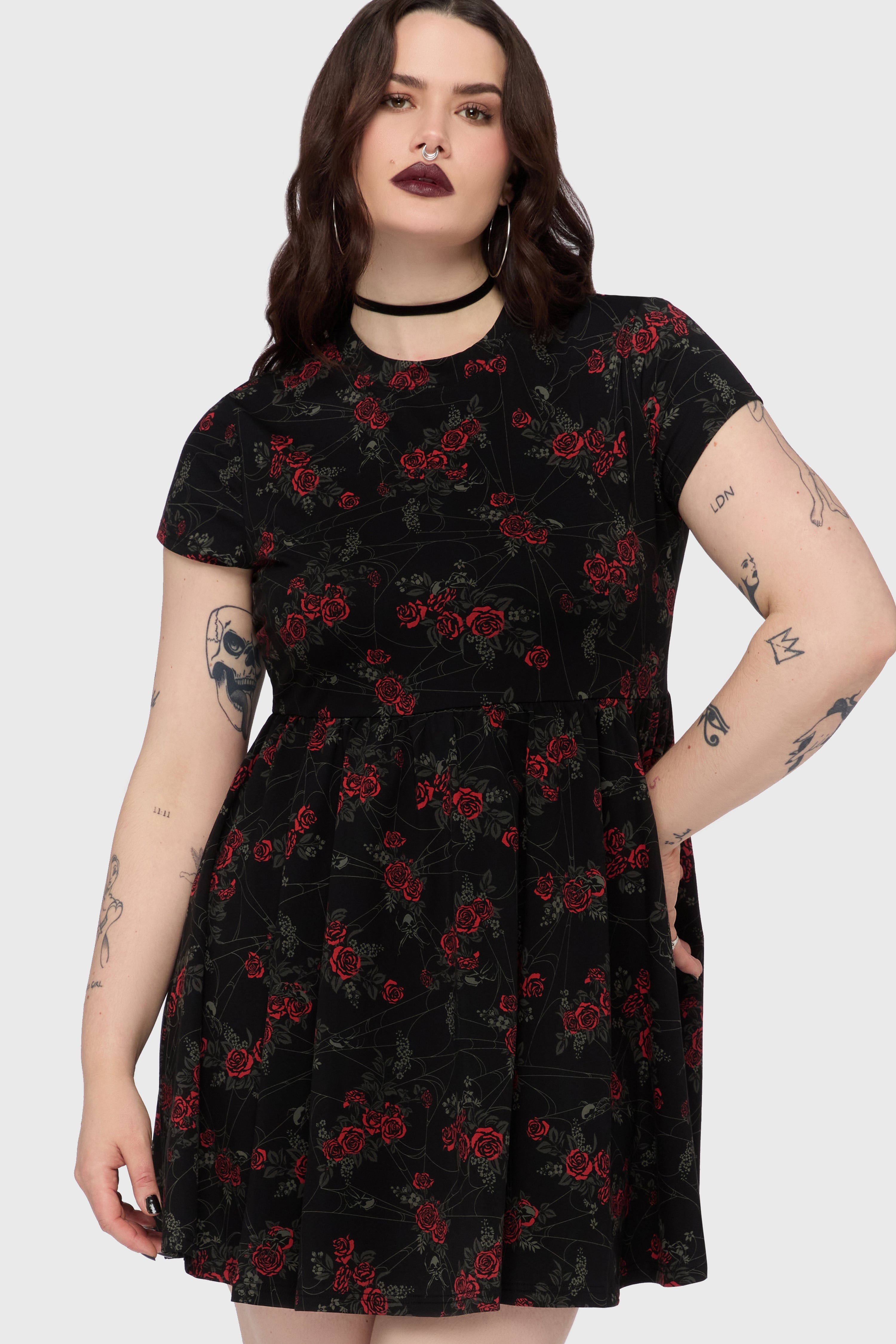 Poisoned Rose Mini Dress Killstar / Womens