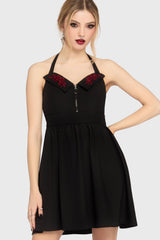 Devil's Darling Halter Neck Mini Dress Killstar / Womens