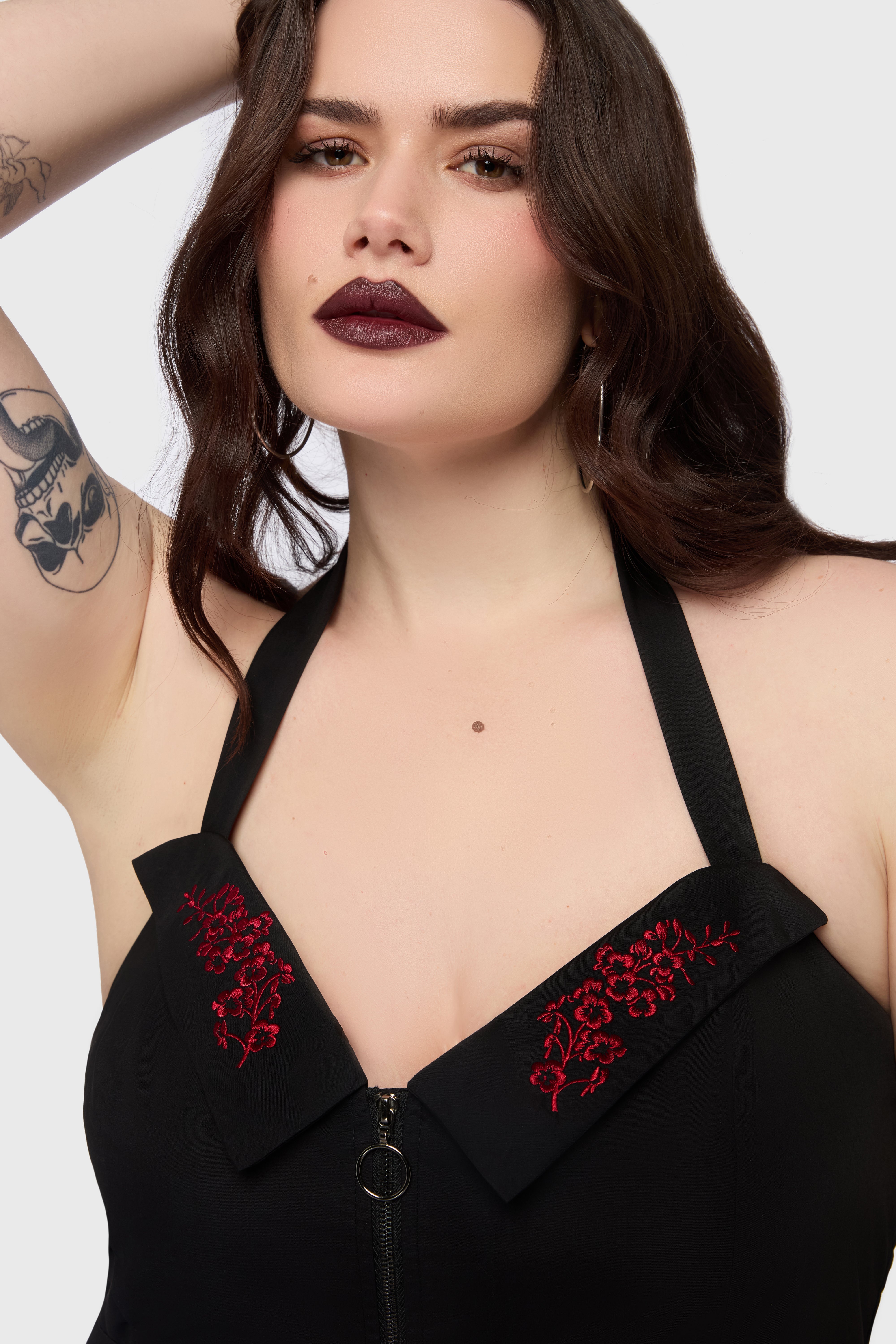 Devil's Darling Halter Neck Mini Dress Killstar / Womens