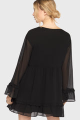 Seraph In Ash Mini Dress [BLACK] Killstar / Womens