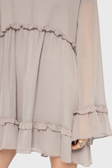 Seraph In Ash Mini Dress [GREY] Killstar / Womens