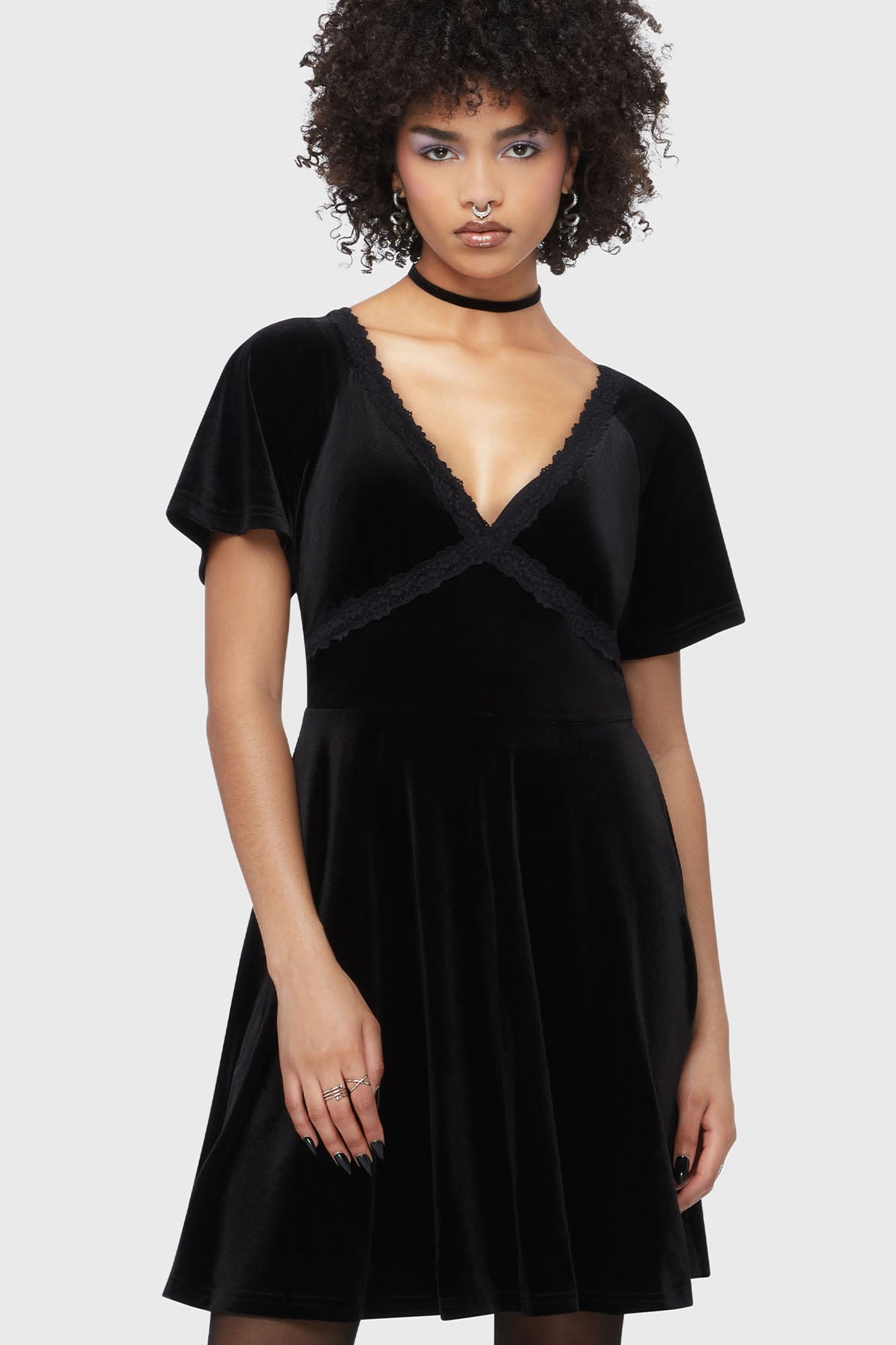 Hour Of Echelia Mini Dress Killstar / Womens