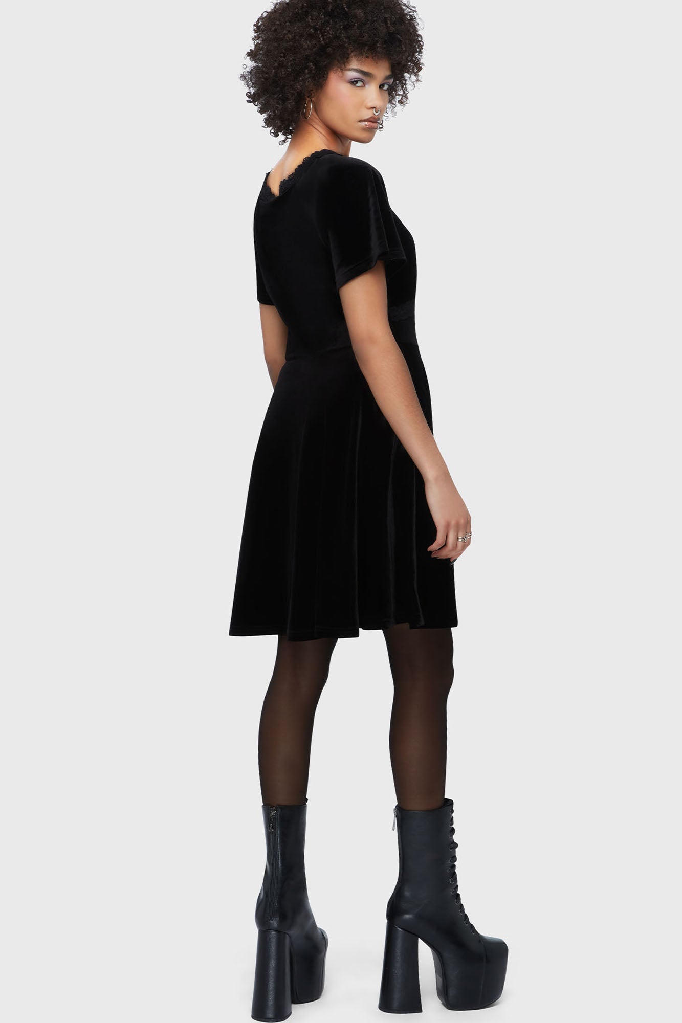 Hour Of Echelia Mini Dress Killstar / Womens