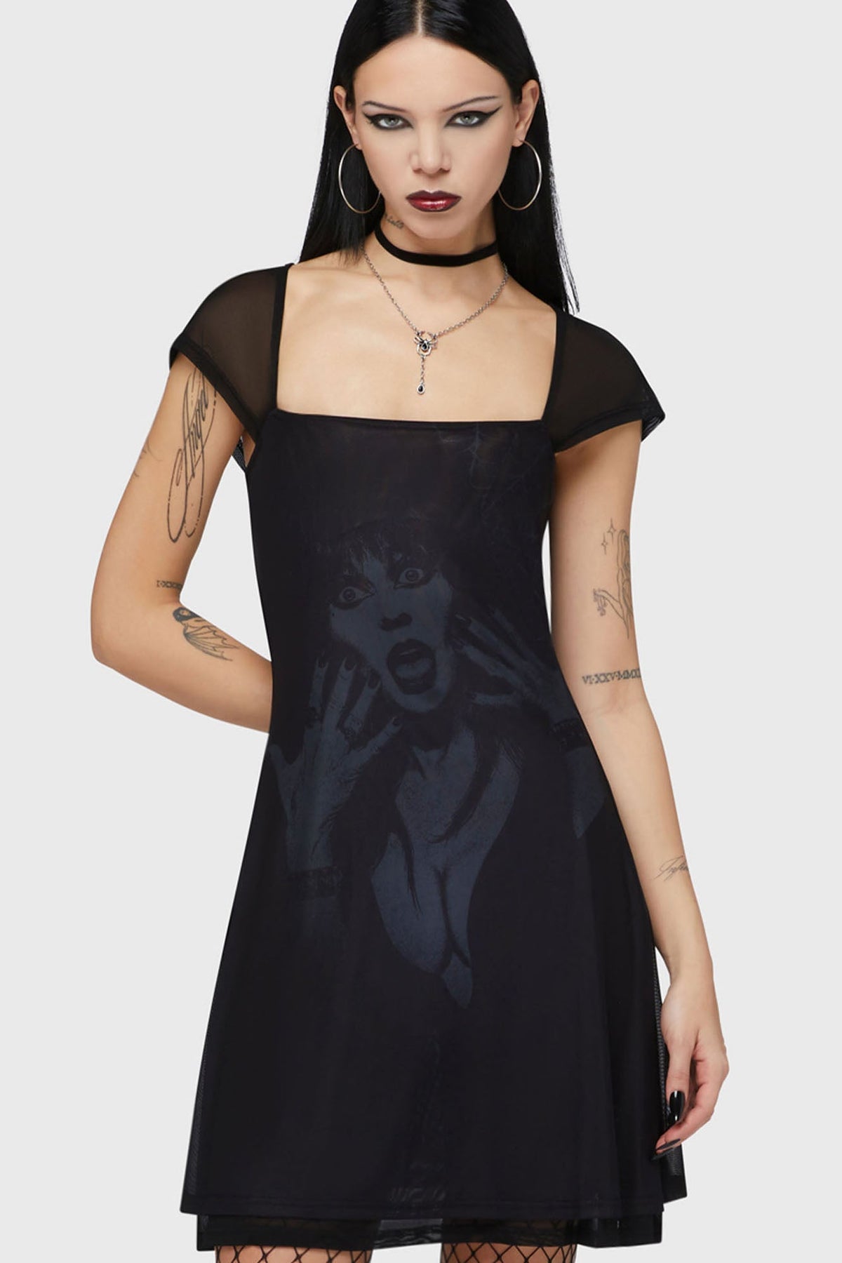 Mistress Of The Dark Skater Dress Killstar / Womens