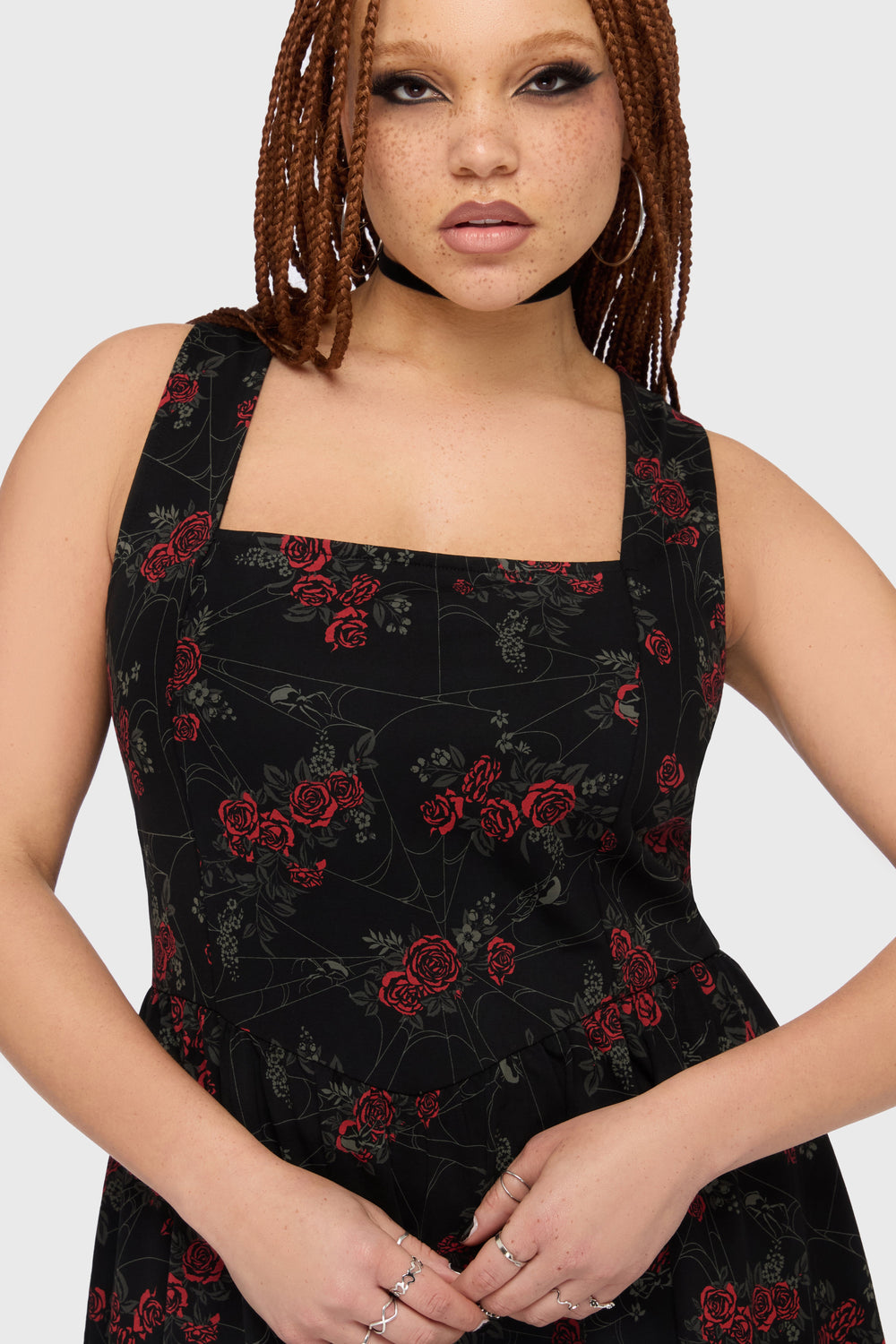Poisoned Rose Midi Dress Killstar / Womens