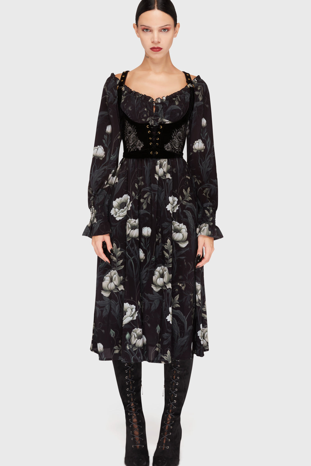 Ivory's Chorus Midi Dress Killstar / Womens