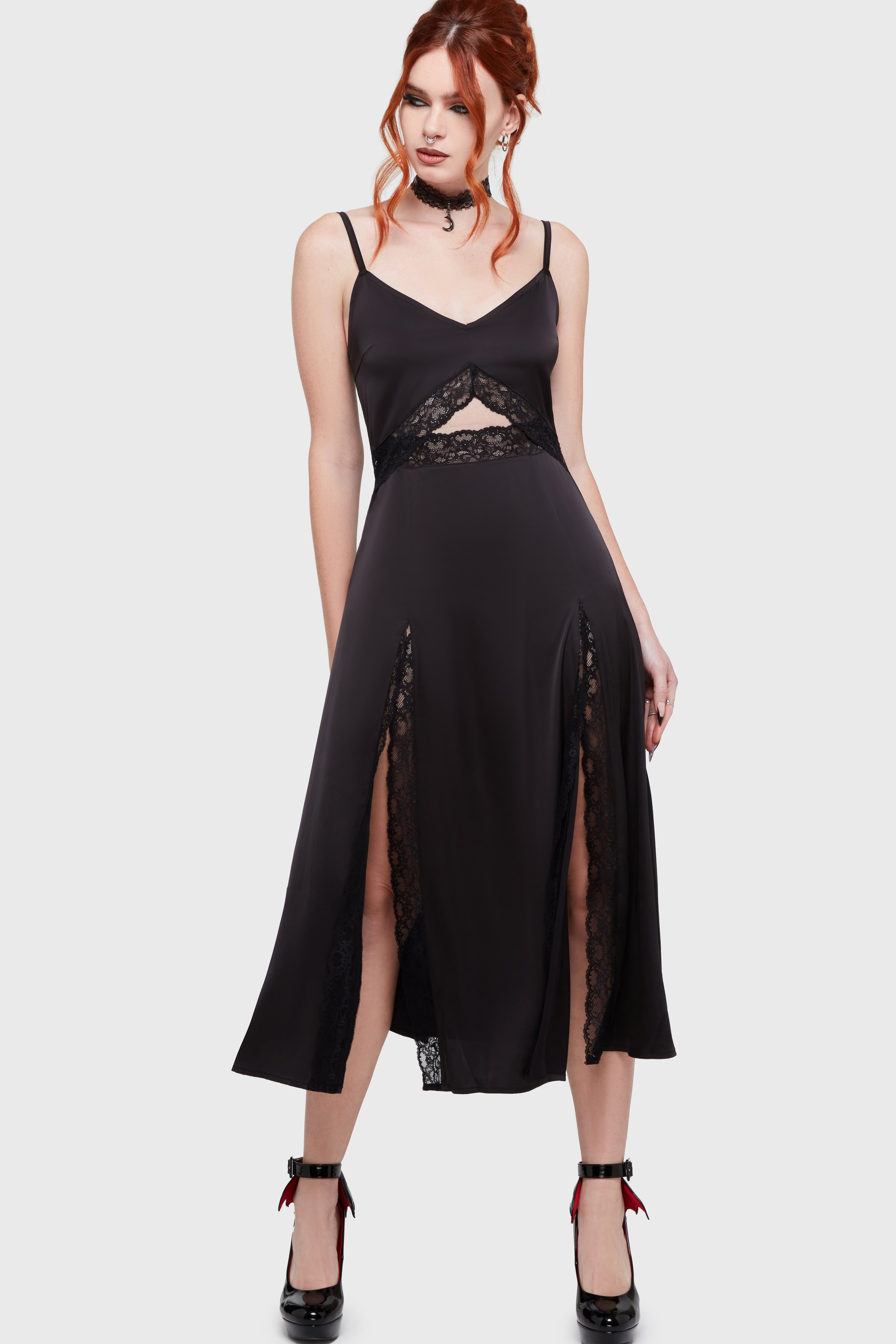 Twilight Waltz Midi Dress Killstar / Womens