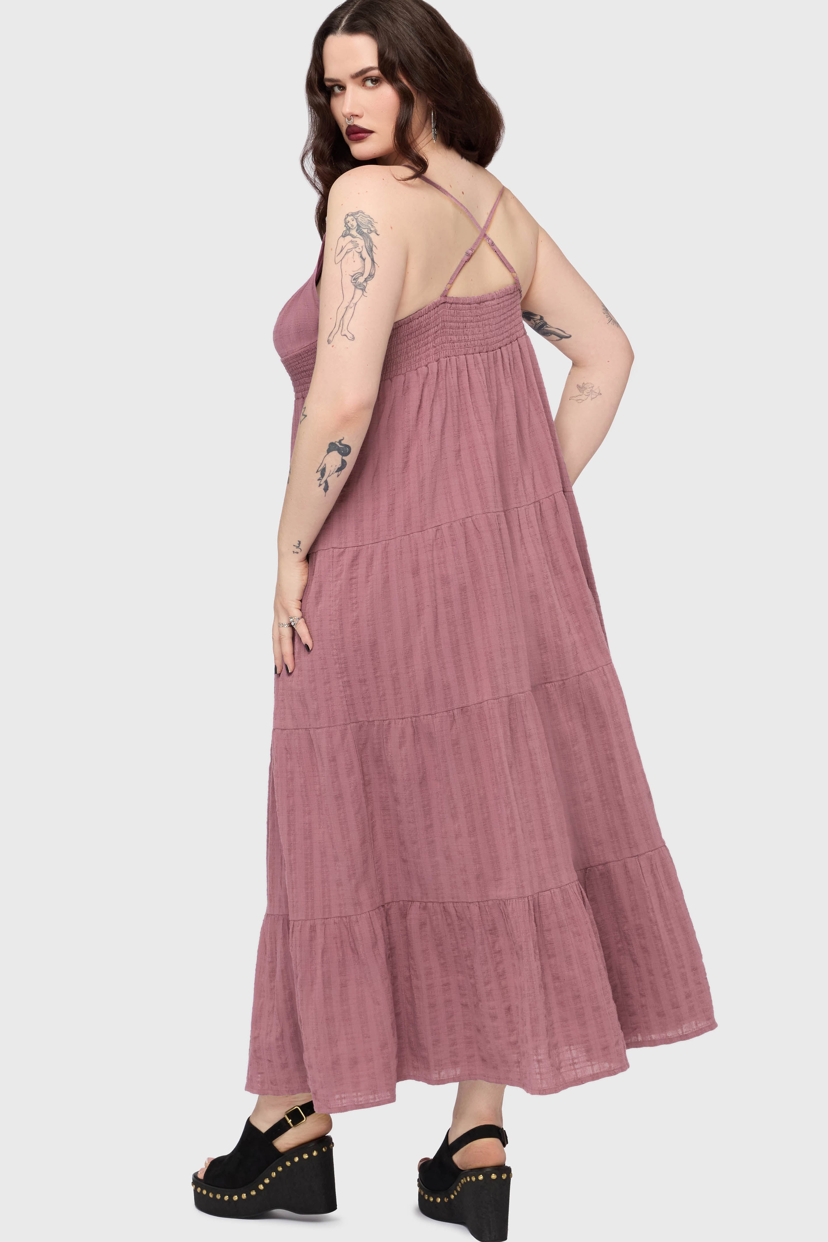 Gaia Adorned Textured Dress Killstar / Womens
