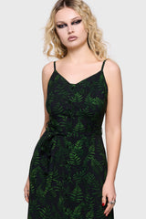 Cottage Chorus Maxi Dress [BLACK/GREEN] Killstar / Womens