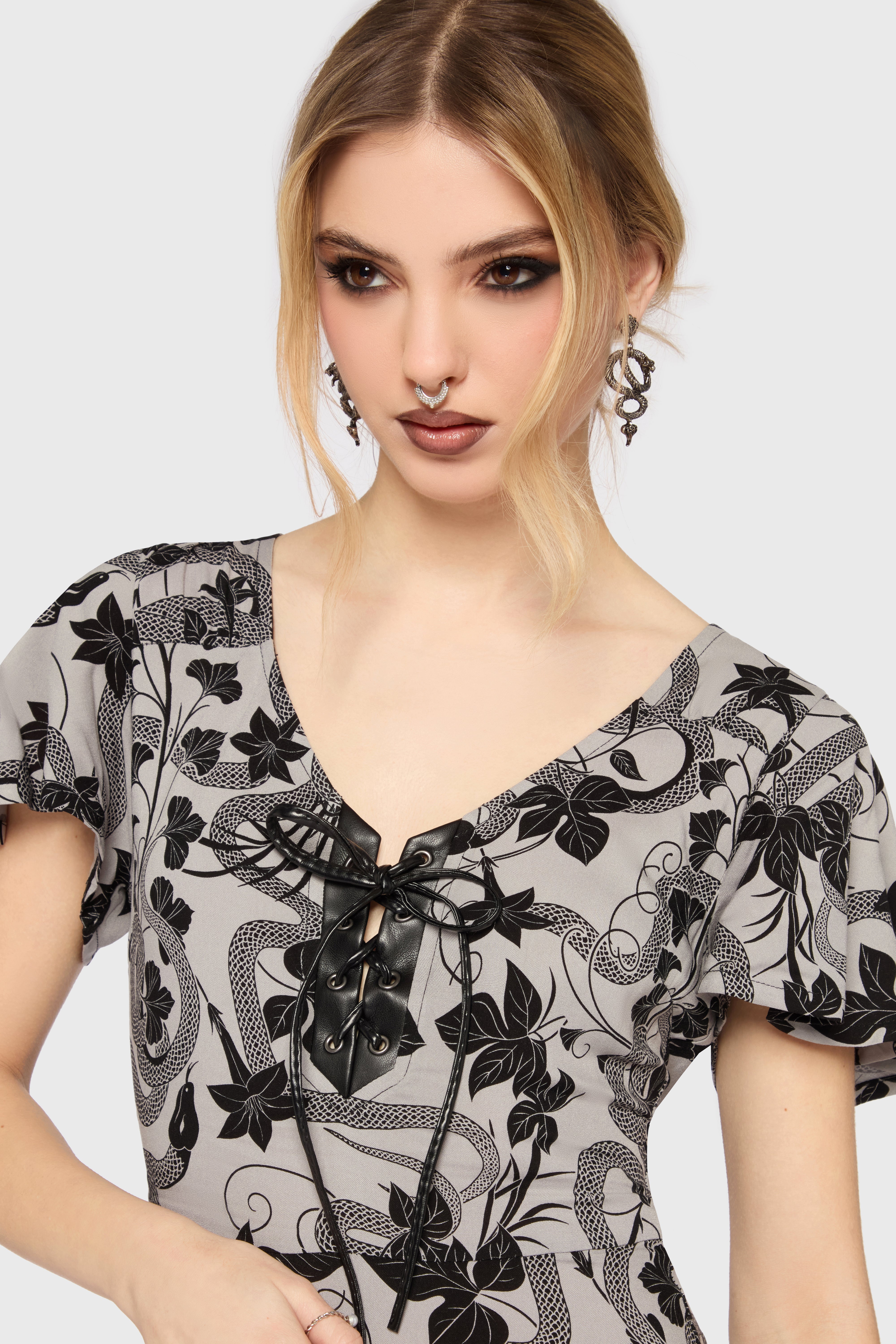Venomous Rose Maxi Dress Killstar / Womens