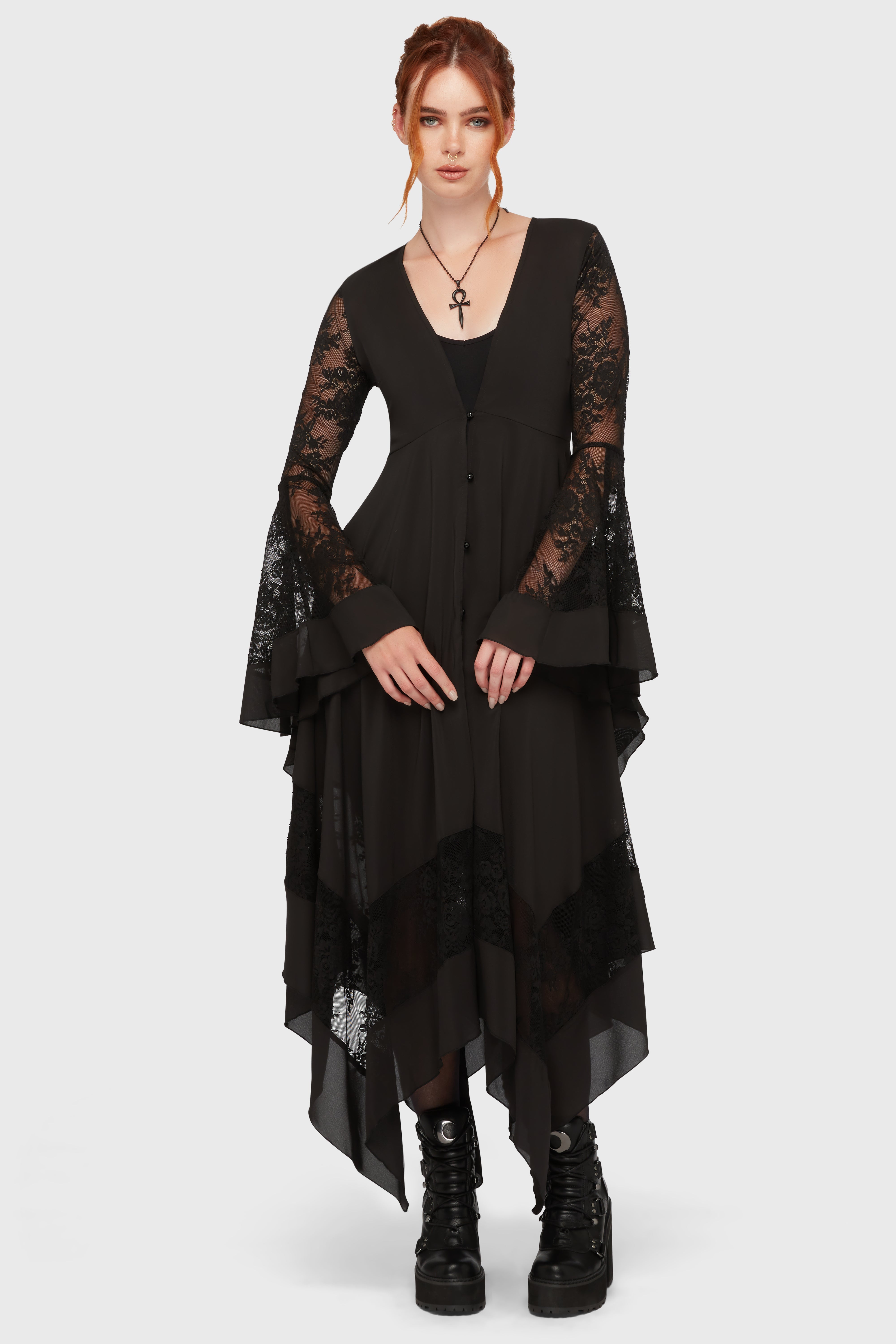 Misty Night Maxi Dress Killstar / Womens