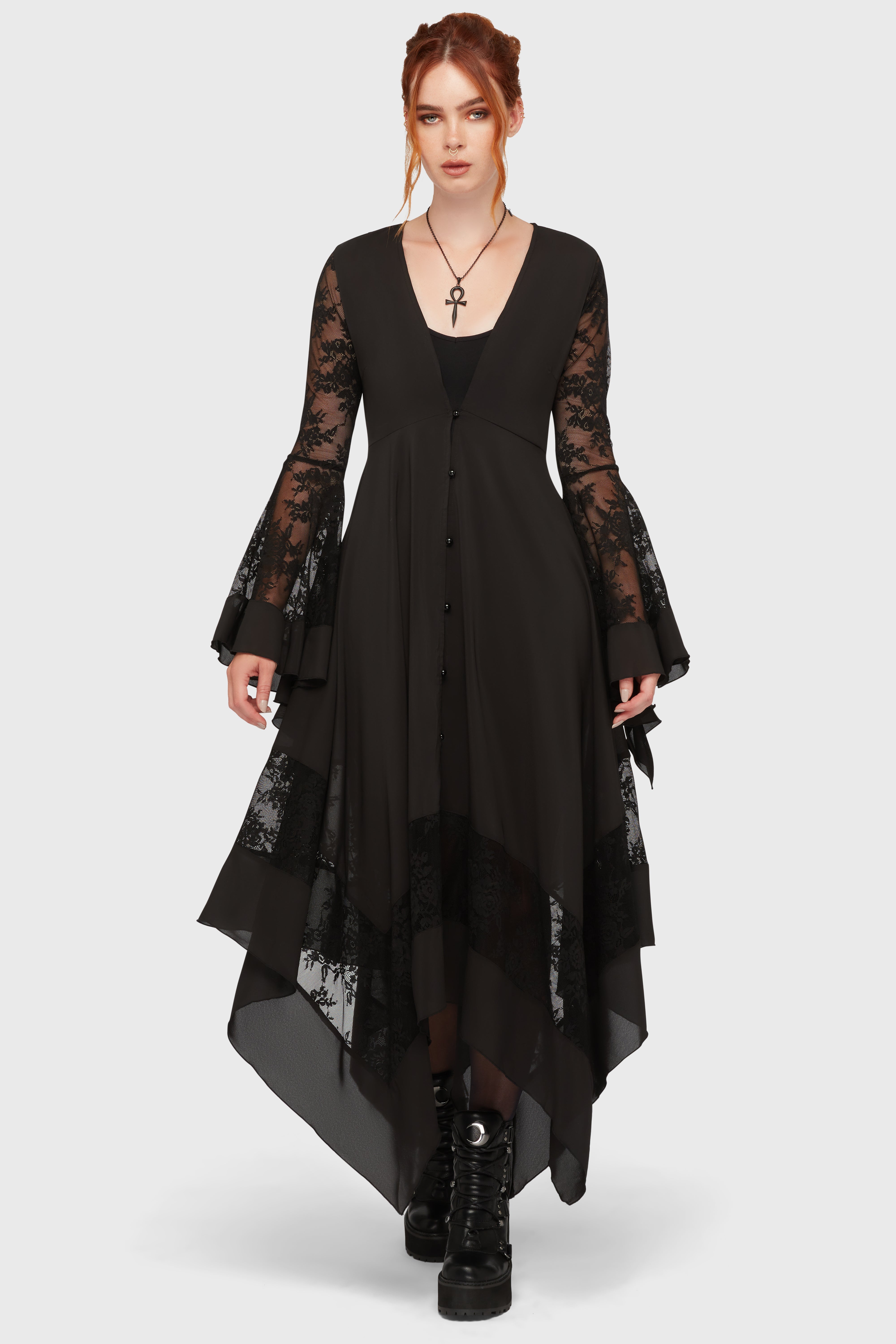 Misty Night Maxi Dress Killstar / Womens