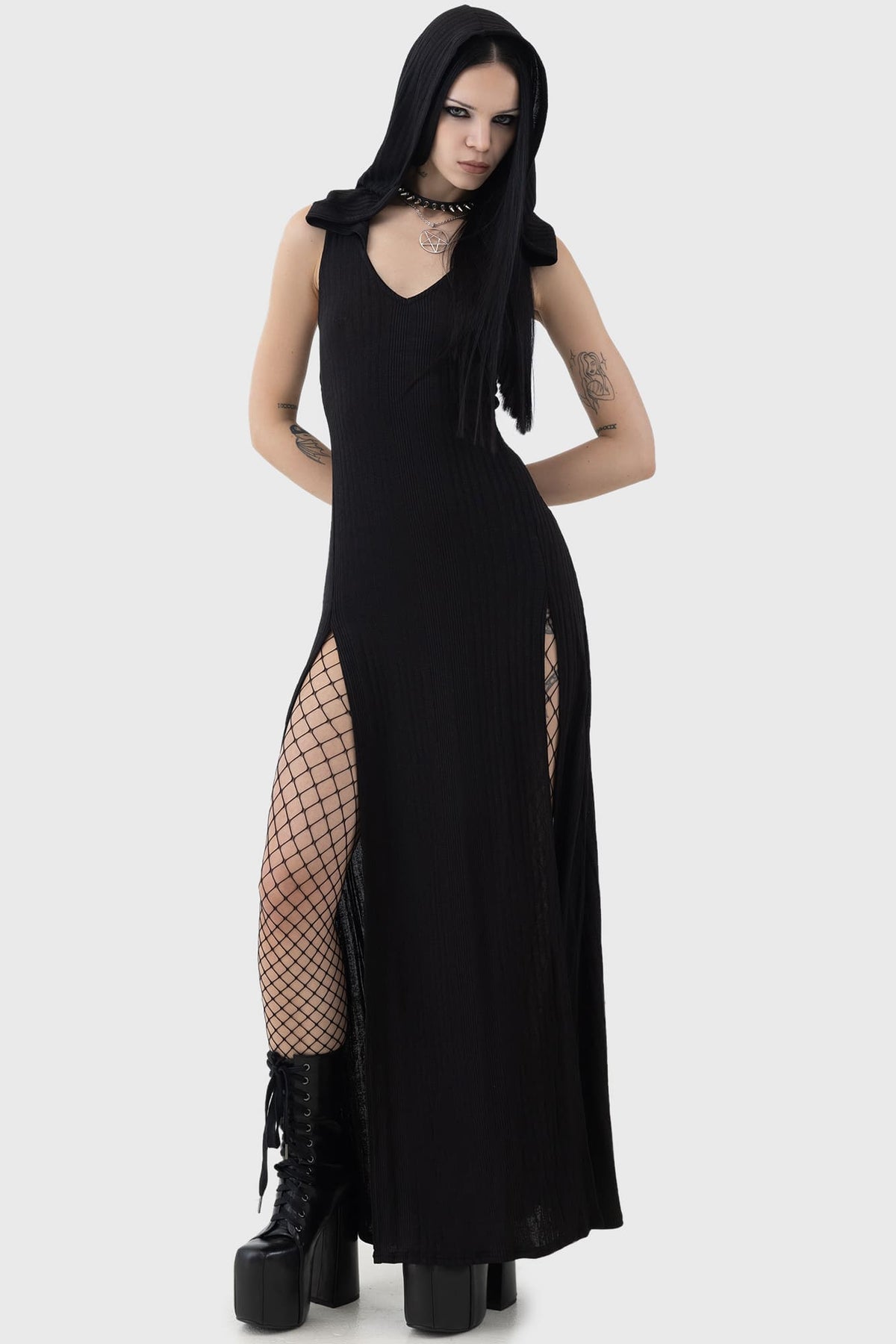 Hexin Hooded Dress Killstar / Womens