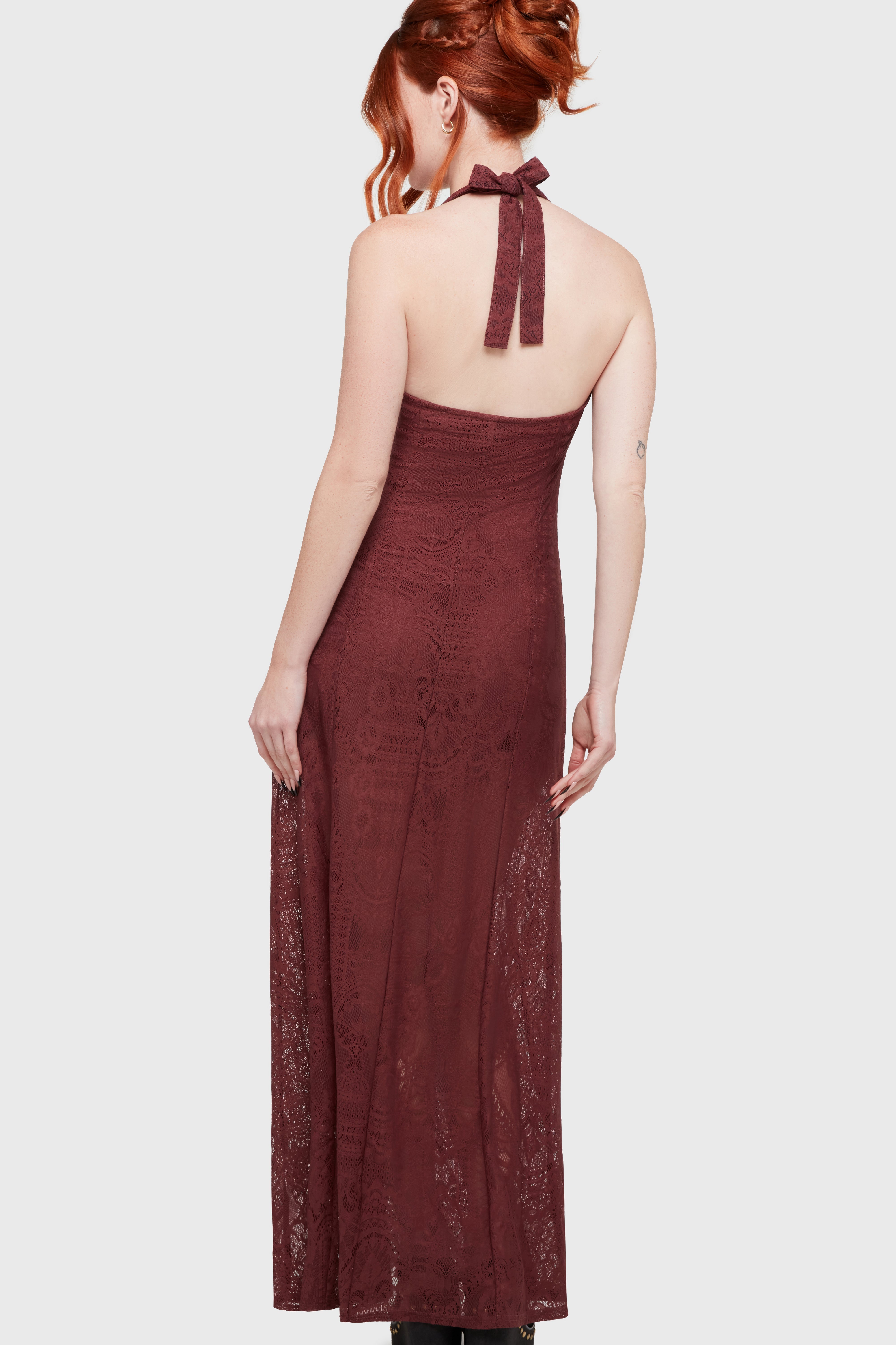 Lilith's Garden Maxi Dress [Burgundy] Killstar / Womens