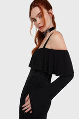 Ghostly Garden Maxi Dress Killstar / Womens