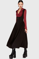 Dusk And Darkness Underbust Maxi Dress Killstar / Womens
