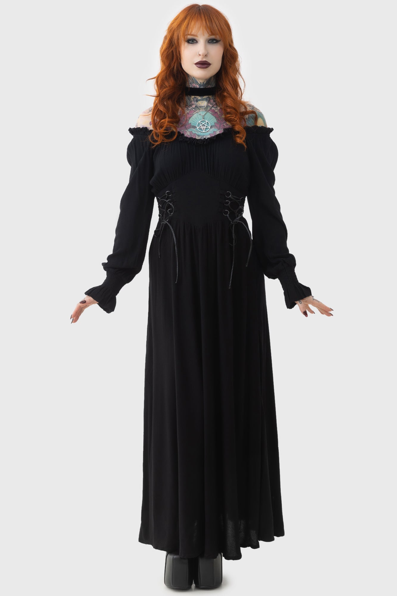 Jocasta Maxi Dress Killstar / Womens