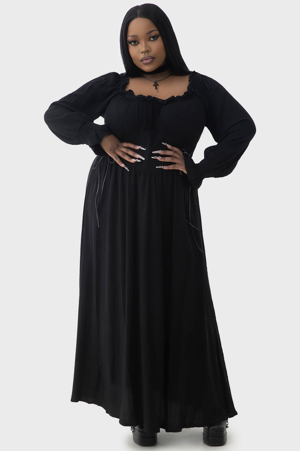 Jocasta Maxi Dress Killstar / Womens