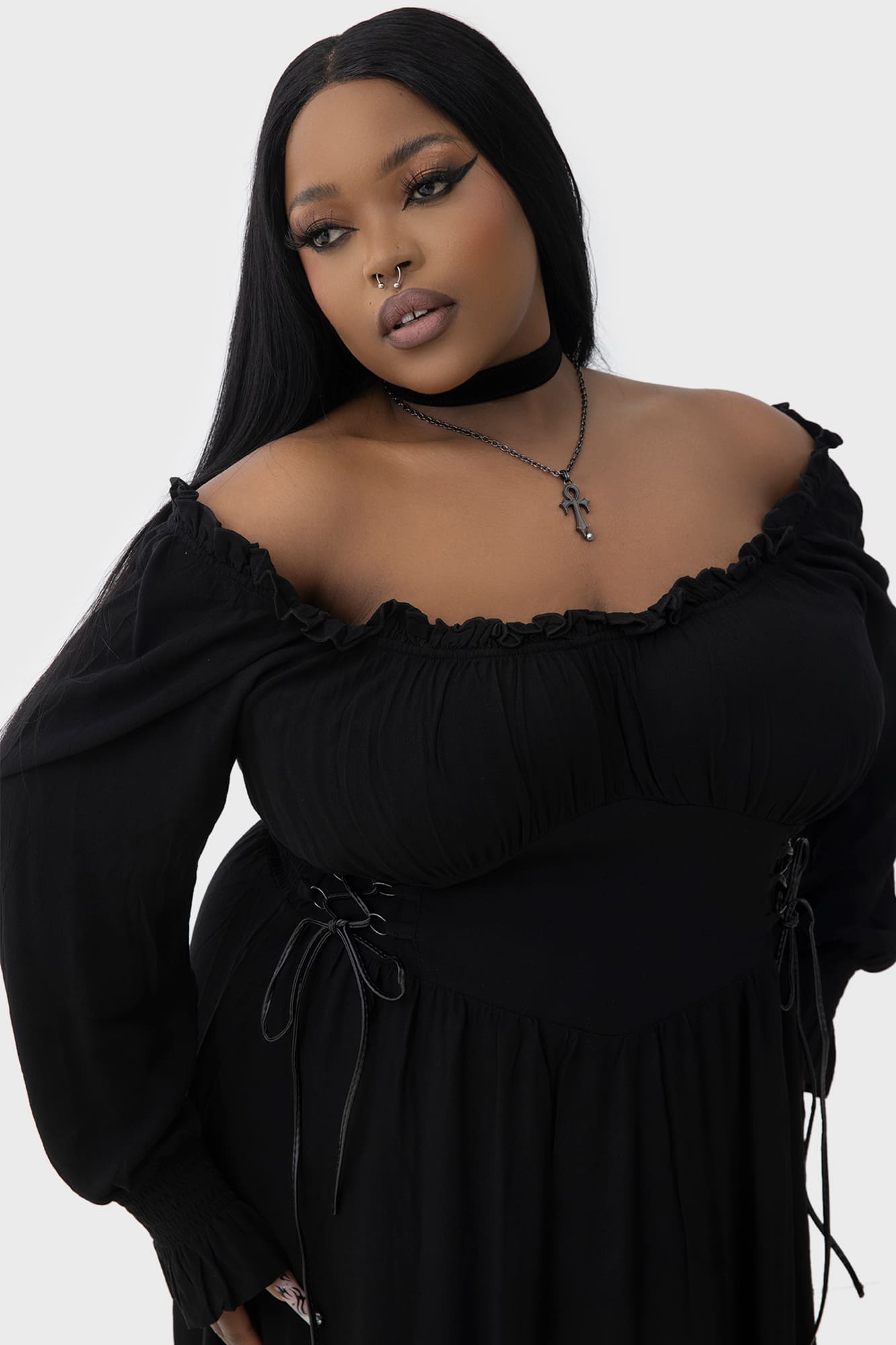Jocasta Maxi Dress Killstar / Womens