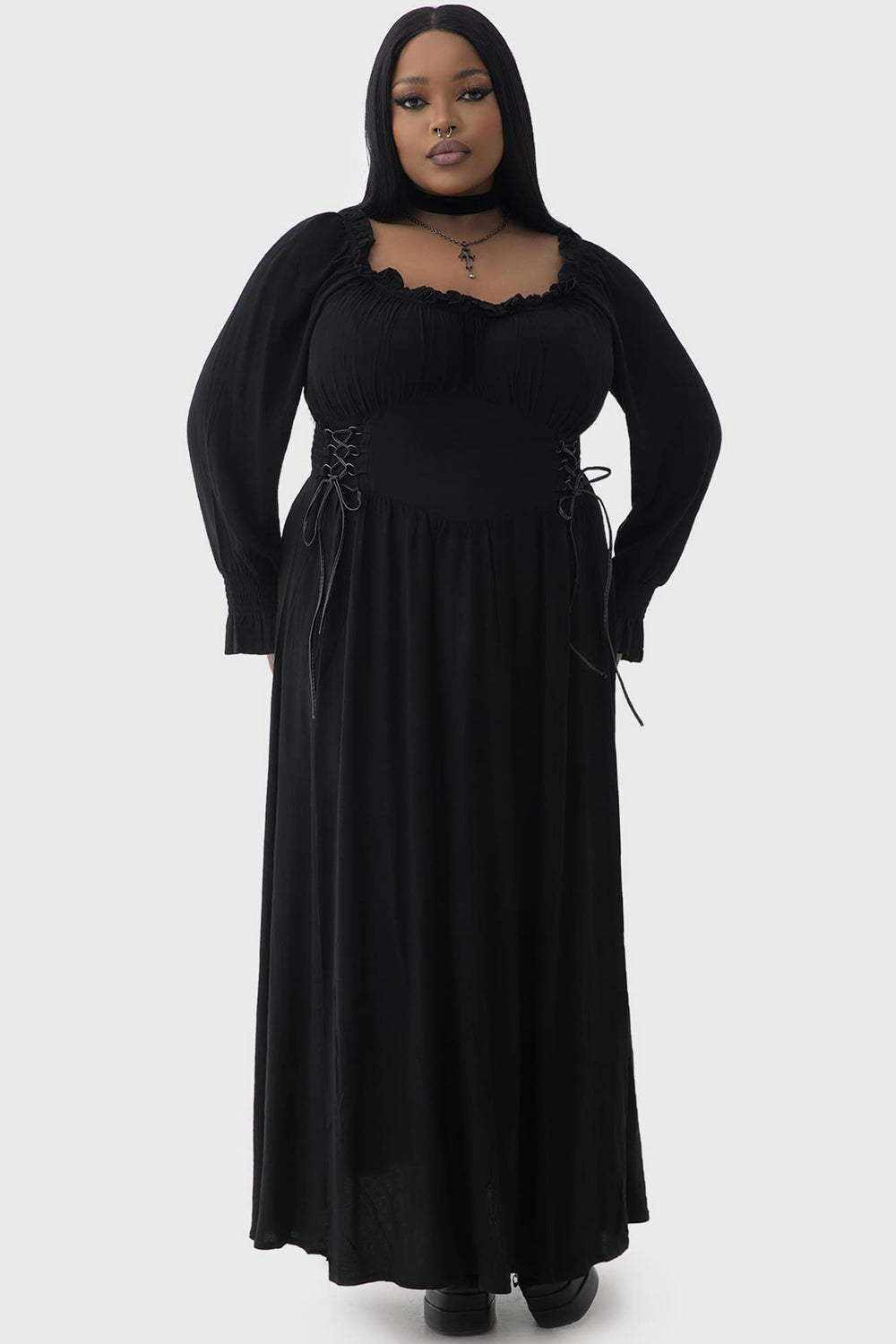 Jocasta Maxi Dress Killstar / Womens
