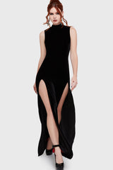 Vamp Whisper Maxi Dress Killstar / Womens