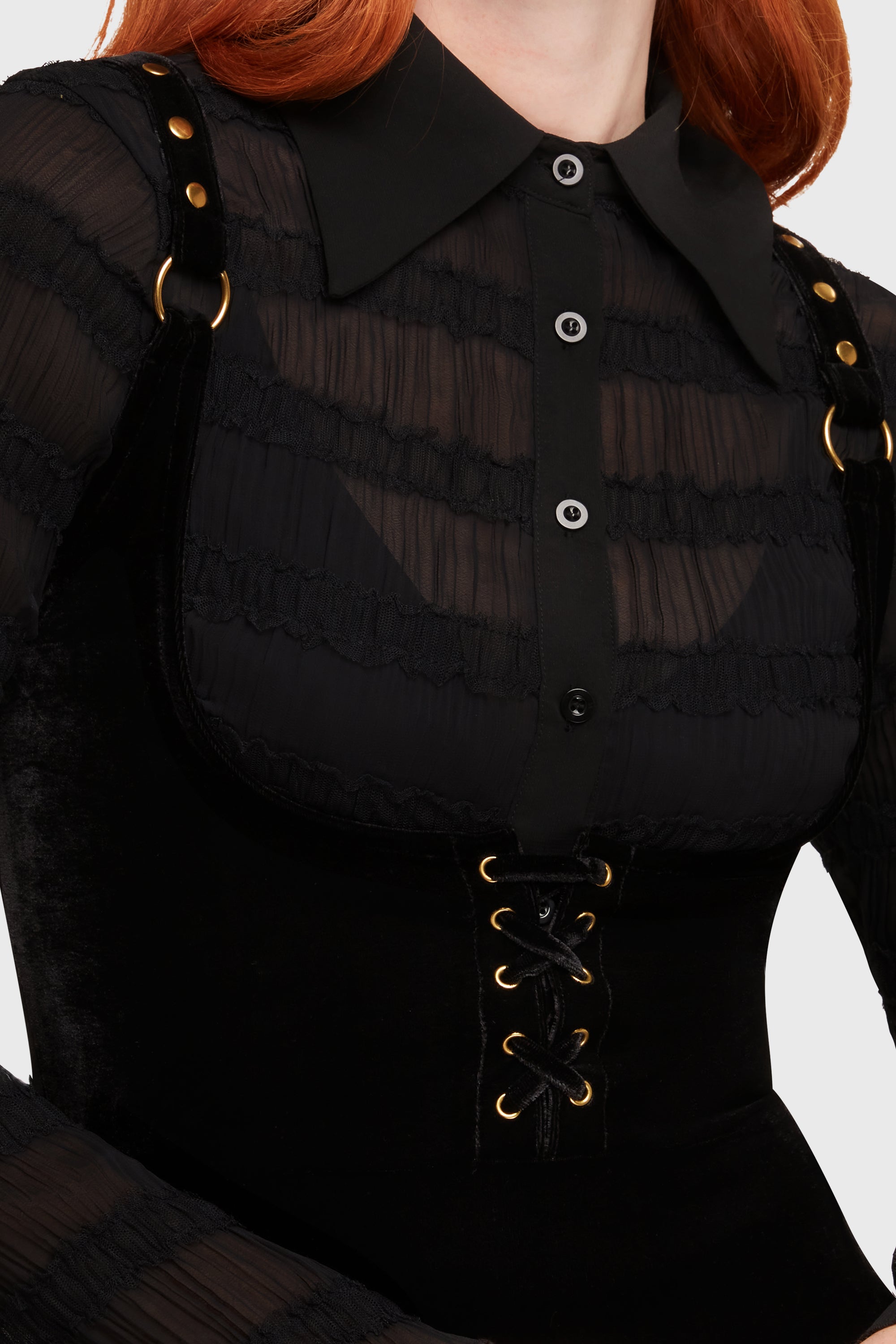 Veil Of Ashes Underbust Maxi Dress Killstar / Womens