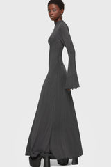 Drenched Grief Maxi Dress [Grey] Killstar / Womens