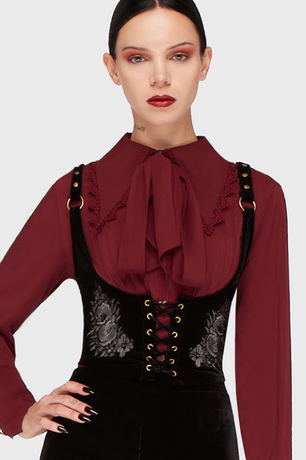 A Devil's Rose Underbust Corset [Black] Killstar / Womens