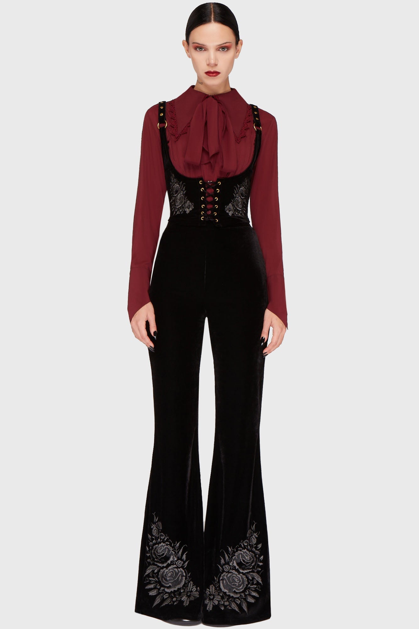 A Devil's Rose Flares [Black] Killstar / Womens