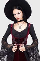 A Devil's Rose Underbust Corset Top Killstar / Womens