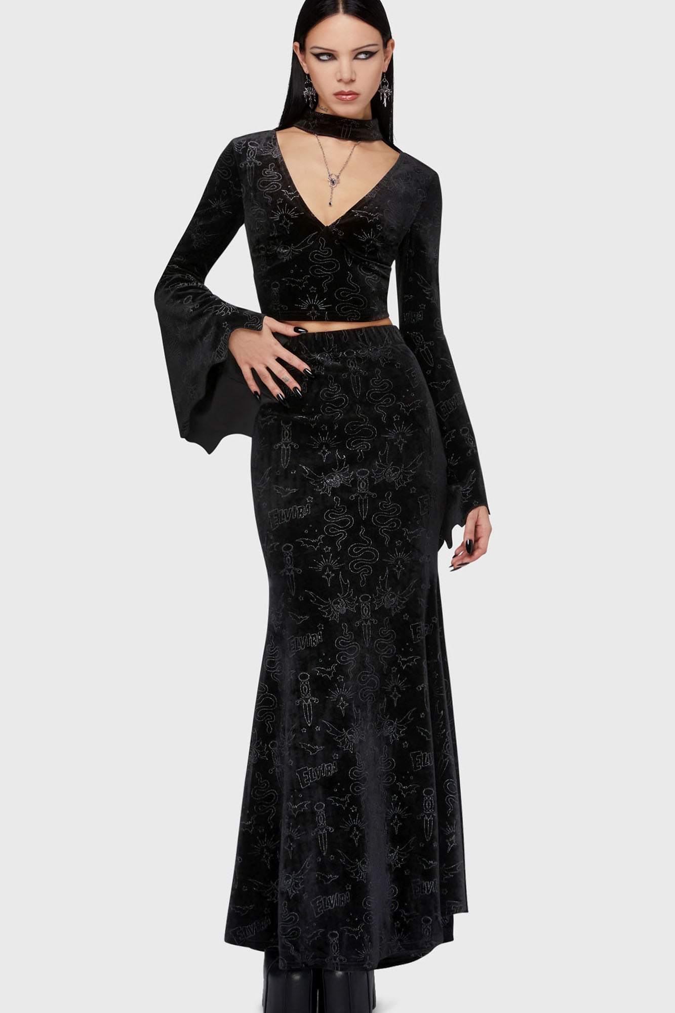 Yours Cruelly Maxi Skirt Killstar / Womens