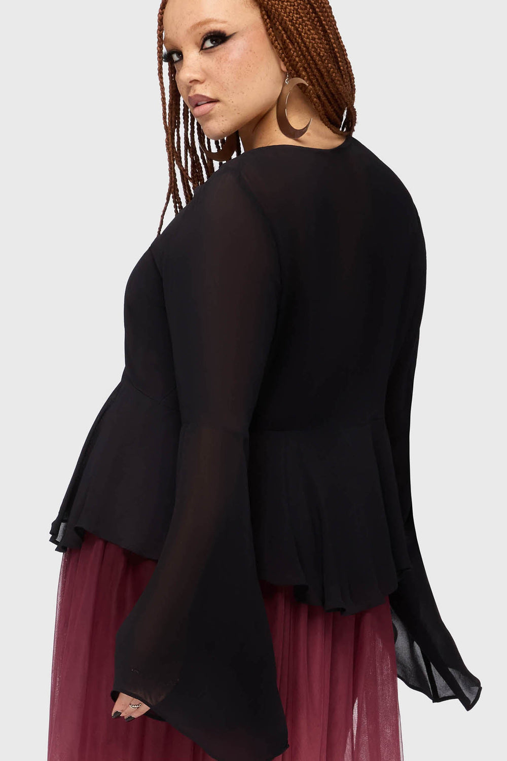 Gaia Adorned Long Sleeve Top Killstar / Womens