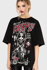 Scaring Hell Boxy T Shirt Killstar / Womens