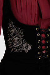 A Devil's Rose Underbust Corset [Black] Killstar / Womens