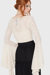 Fatal Attraction Bodysuit [IVORY] Killstar / Womens