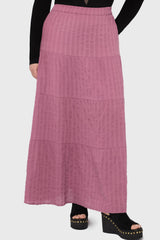 Gaia Adorned Textured Maxi Skirt Killstar / Womens