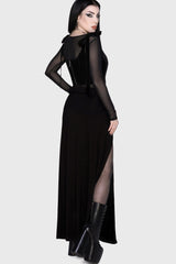 Hellverina Split Maxi Skirt Killstar / Womens