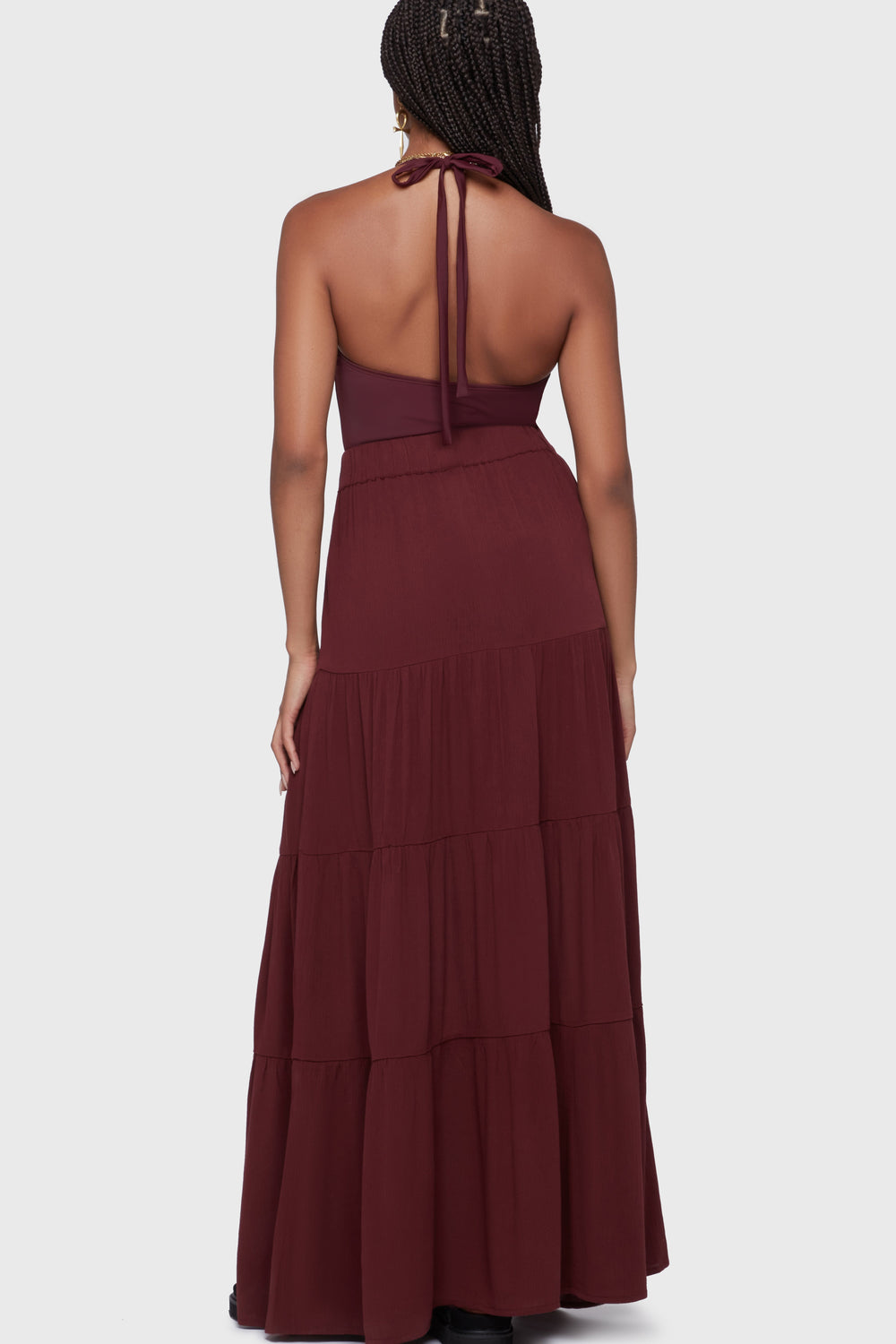 Thursday's Woe Maxi Skirt [Burgundy] Killstar / Womens