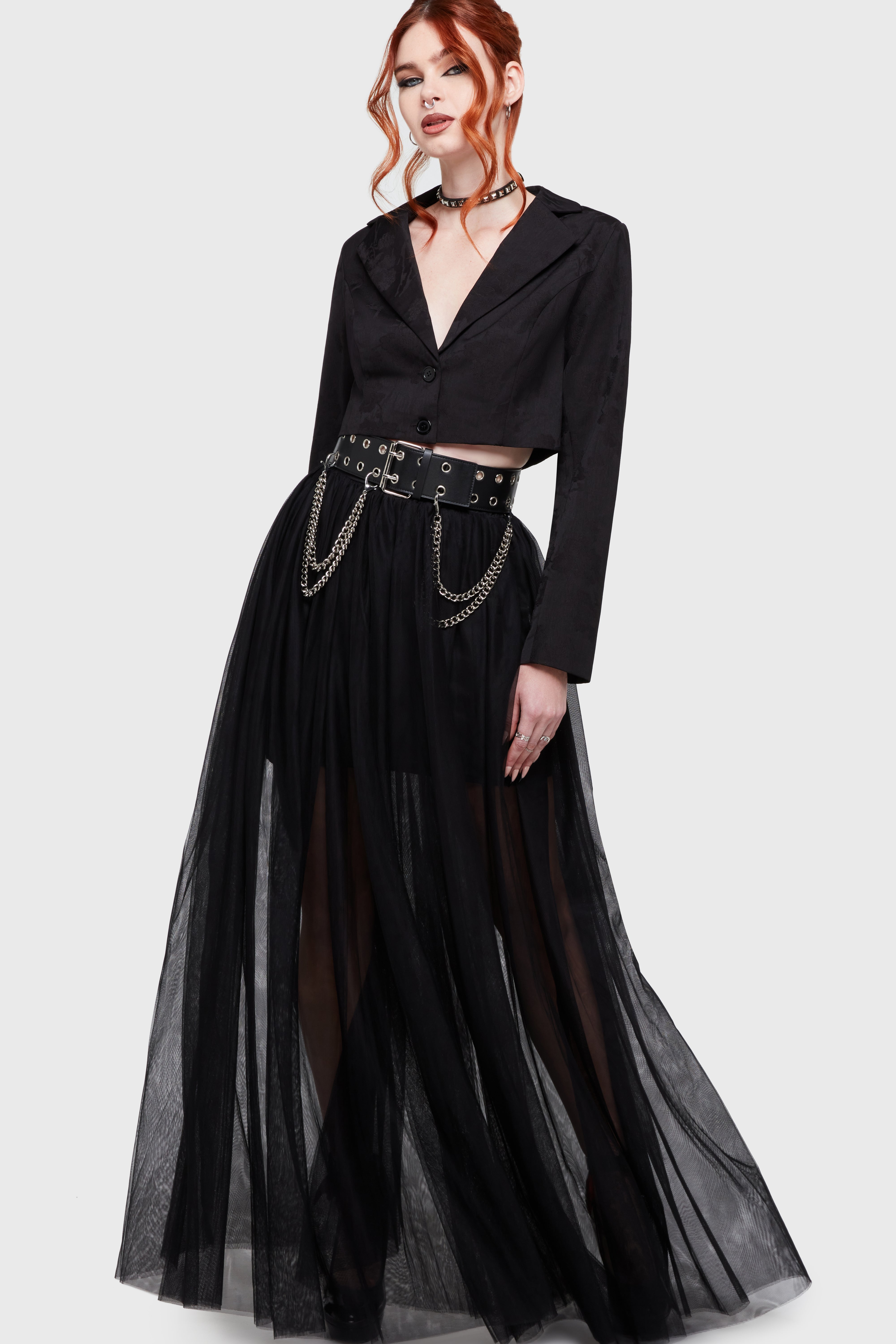 Shade Empress Maxi Skirt [Black] Killstar / Womens