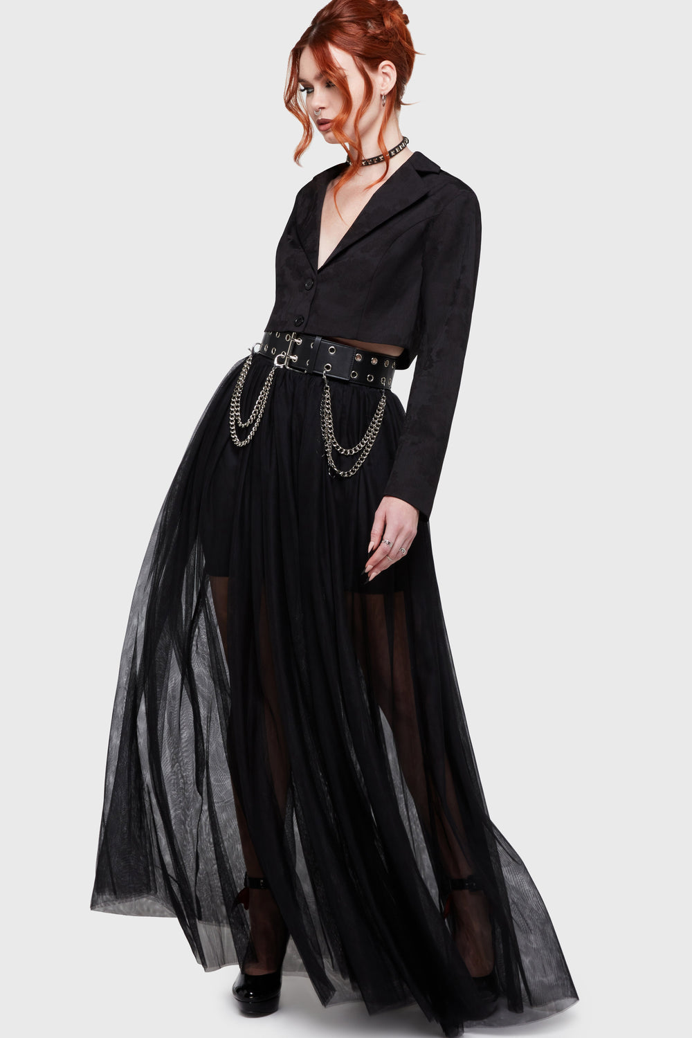 Shade Empress Maxi Skirt [Black] Killstar / Womens