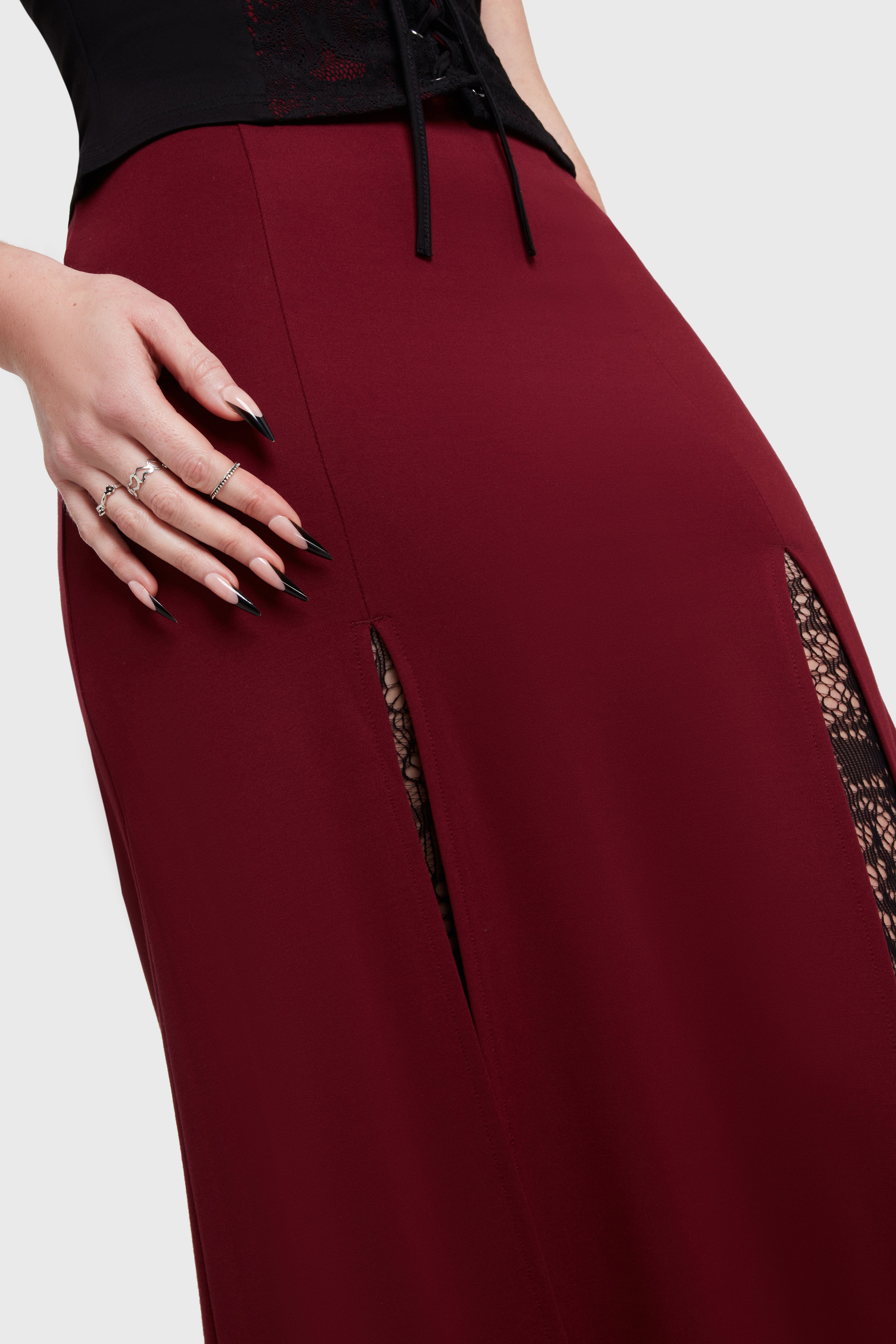 Crimson Bite Maxi Skirt Killstar / Womens