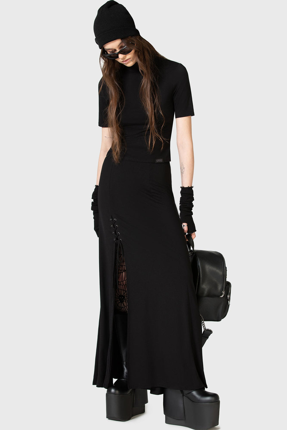 Secretly Weep Maxi Skirt Killstar / Womens