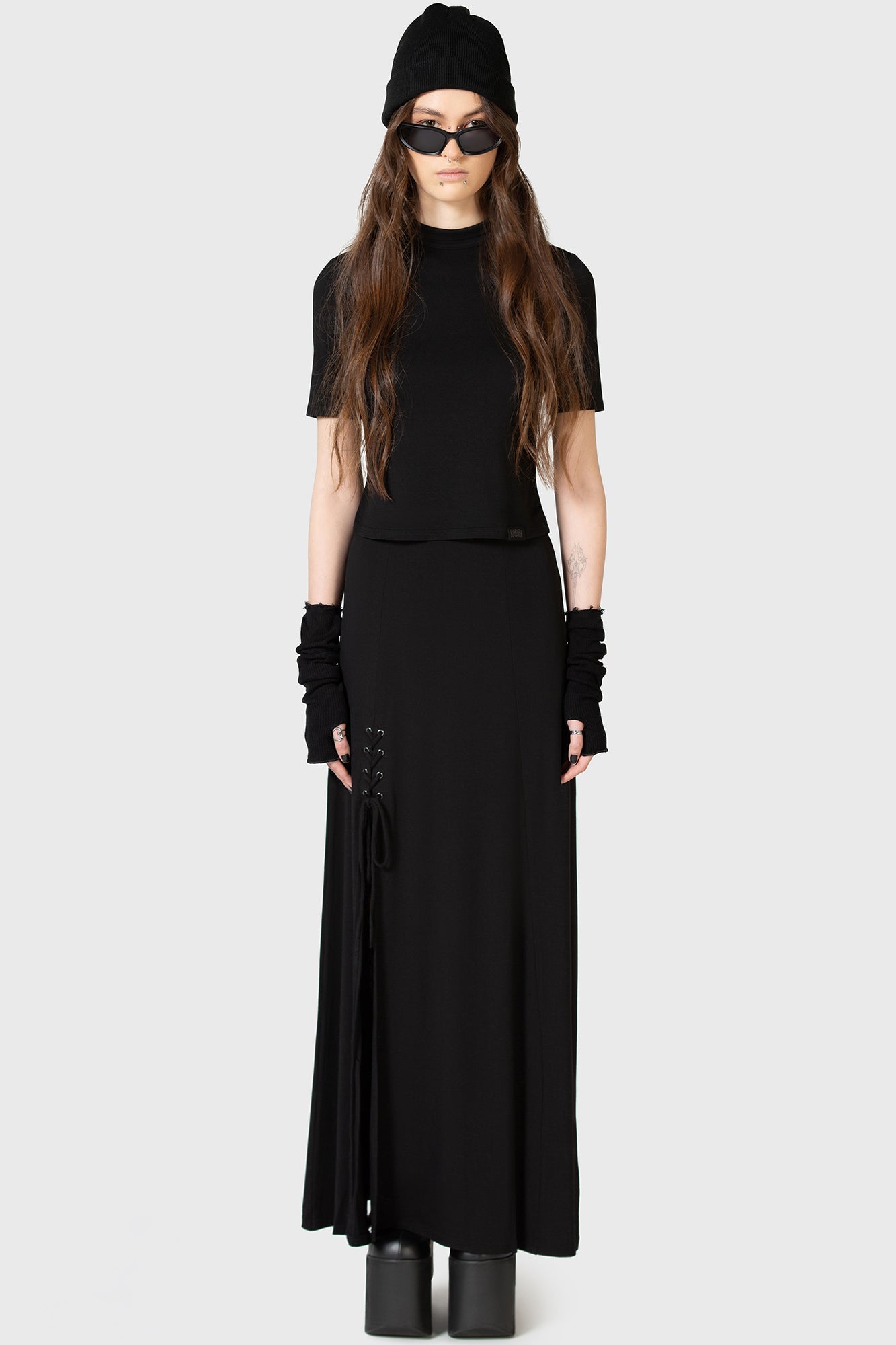 Secretly Weep Maxi Skirt Killstar / Womens