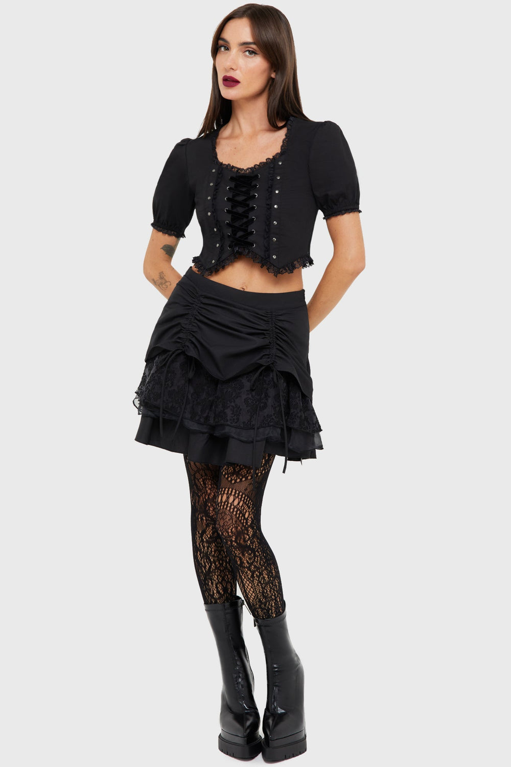 Euphemia Mini Skirt Killstar / Womens
