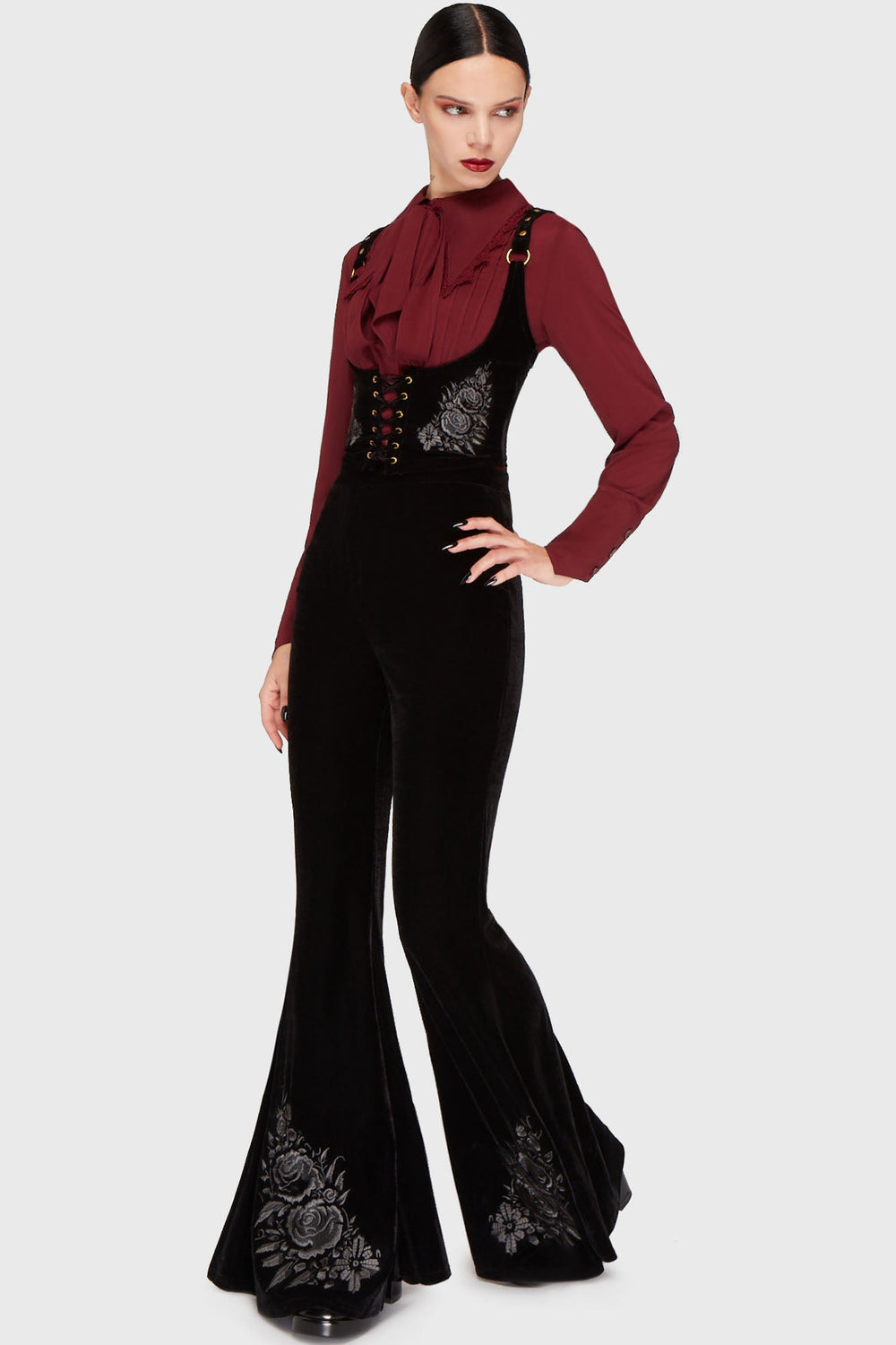 A Devil's Rose Flares [Black] Killstar / Womens