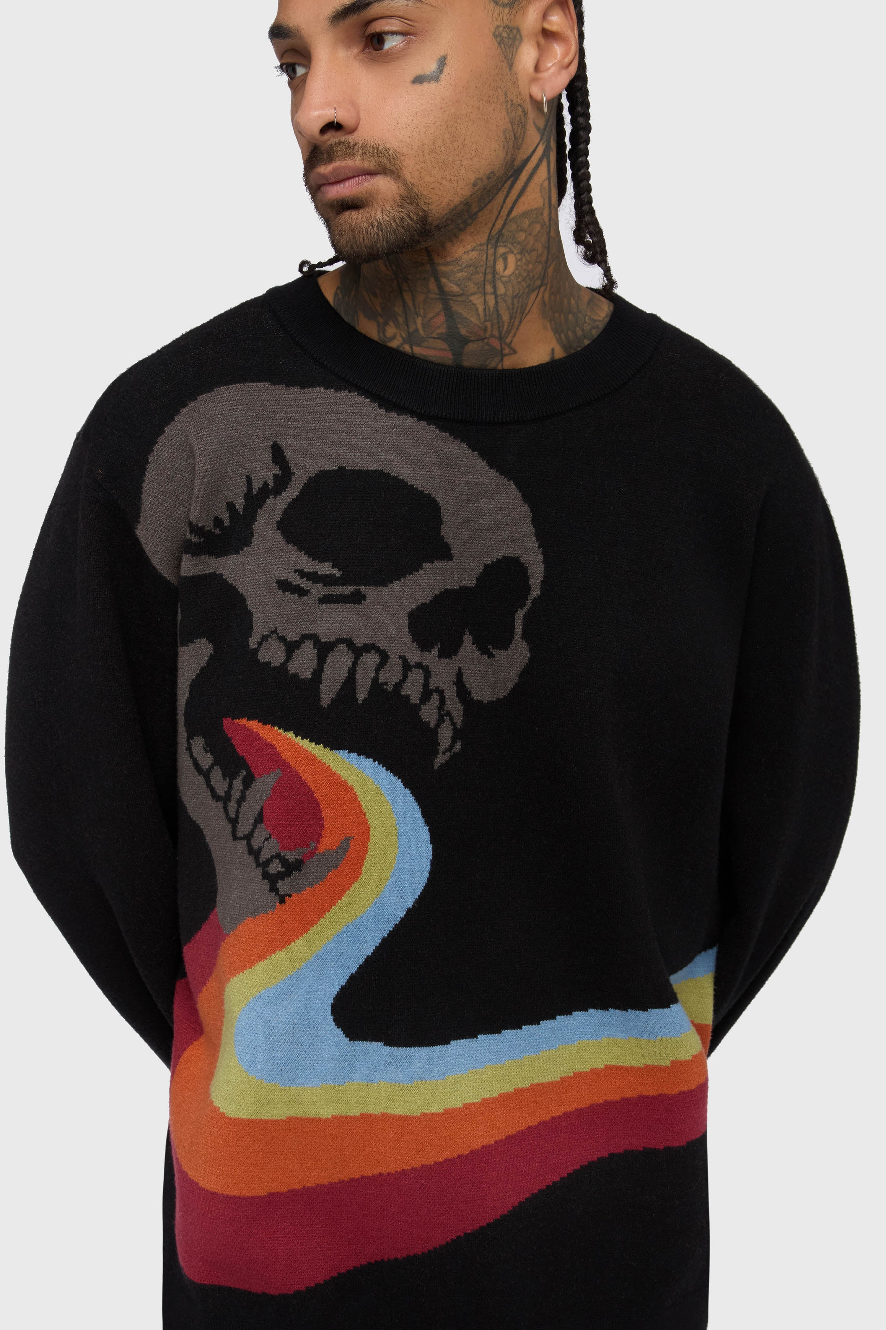 Vntgoth Jacquard Sweater Killstar / Mens