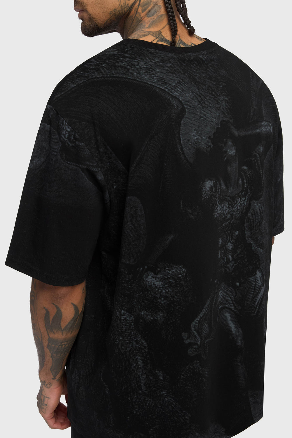 Noir Relic Oversized T Shirt Killstar / Mens