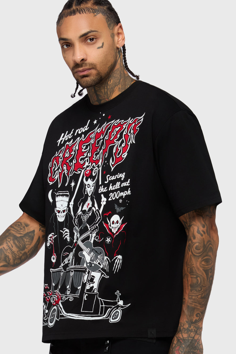 Scaring Hell Boxy T Shirt Killstar / Mens